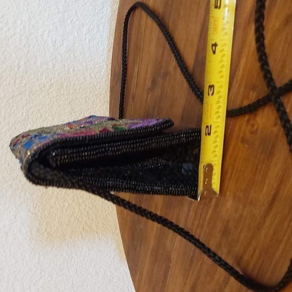 Womens Vibrant Multi-Color Sequin Bling RETRO Vintage EVENING Bag Clutch - Picture 3 of 7